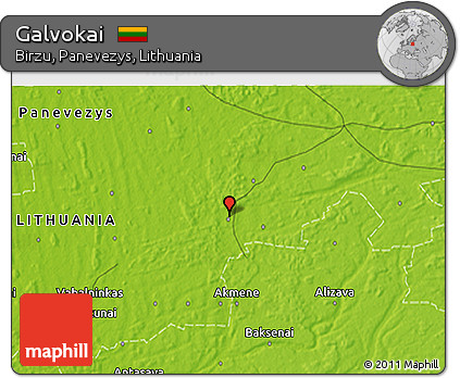 Physical 3D Map of Galvokai