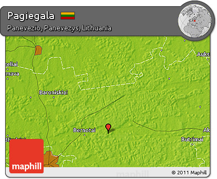 Physical 3D Map of Pagiegala