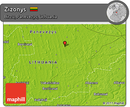 Physical 3D Map of Zizonys
