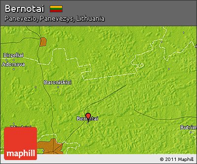 Physical 3D Map of Bernotai