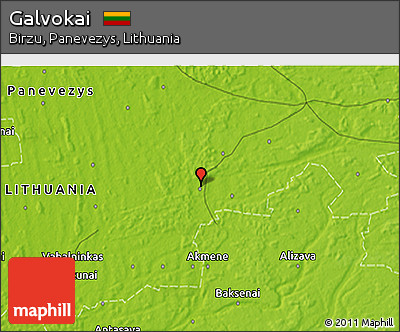 Physical 3D Map of Galvokai