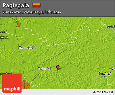 Physical 3D Map of Pagiegala