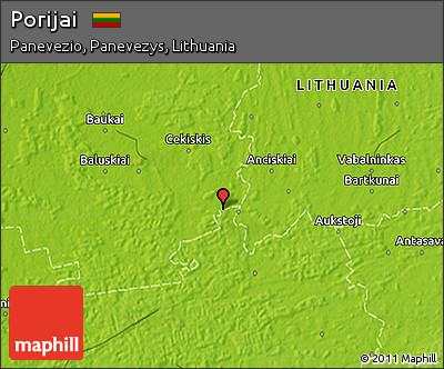 Physical 3D Map of Porijai