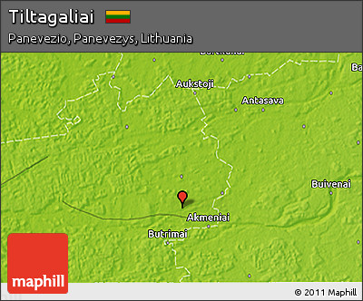 Physical 3D Map of Tiltagaliai