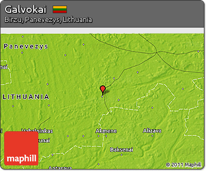 Physical 3D Map of Galvokai