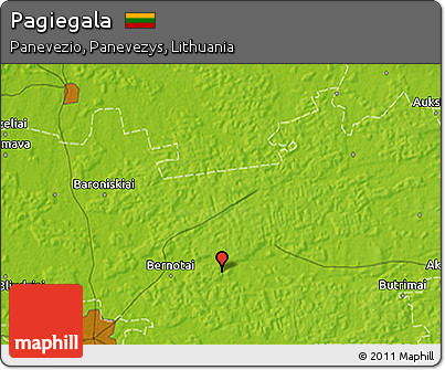Physical 3D Map of Pagiegala