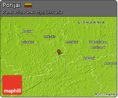 Physical 3D Map of Porijai