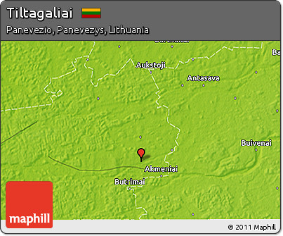 Physical 3D Map of Tiltagaliai