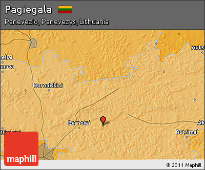 Political 3D Map of Pagiegala