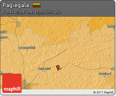Political 3D Map of Pagiegala