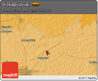 Political 3D Map of Vilkapiuviai
