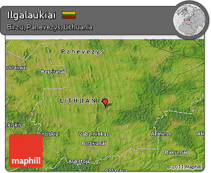 Satellite 3D Map of Ilgalaukiai