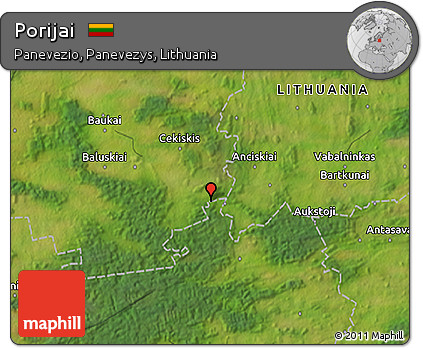 Satellite 3D Map of Porijai