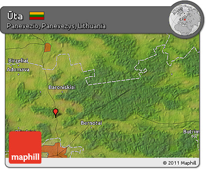 Satellite 3D Map of Ūta