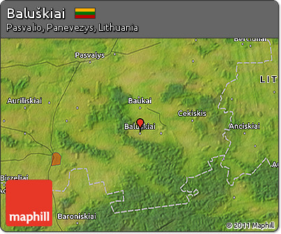 Satellite 3D Map of Baluškiai