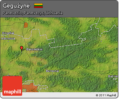 Satellite 3D Map of Gegužynė