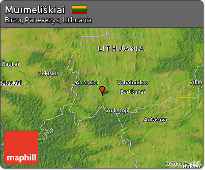 Satellite 3D Map of Muimeliškiai