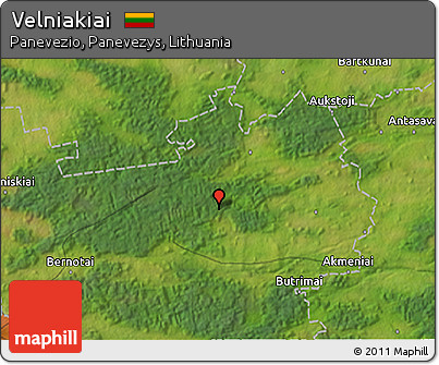 Satellite 3D Map of Velniakiai