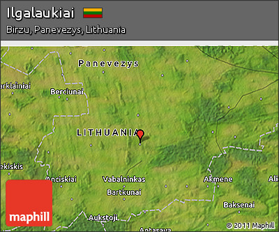 Satellite 3D Map of Ilgalaukiai