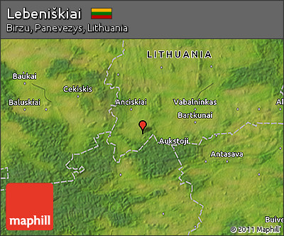 Satellite 3D Map of Lebeniškiai
