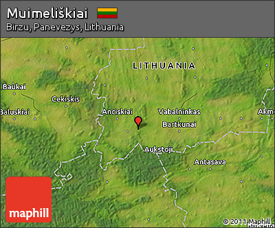 Satellite 3D Map of Muimeliškiai