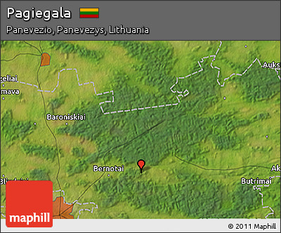 Satellite 3D Map of Pagiegala