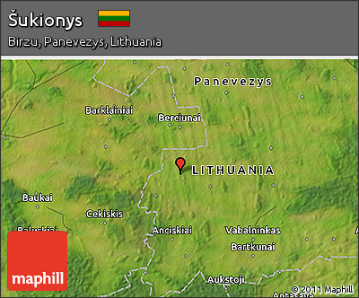 Satellite 3D Map of Šukionys