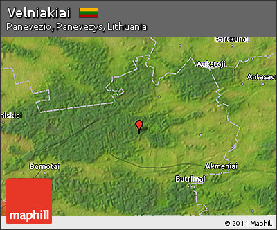 Satellite 3D Map of Velniakiai