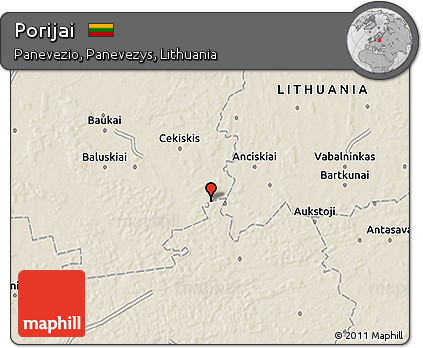 Shaded Relief 3D Map of Porijai
