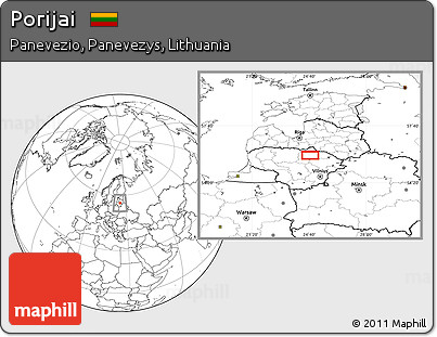 Blank Location Map of Porijai