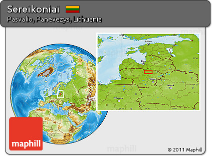 Physical Location Map of Sereikoniai