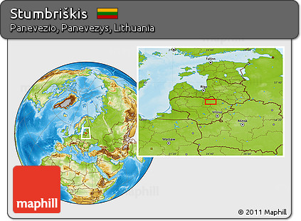 Physical Location Map of Stumbriškis