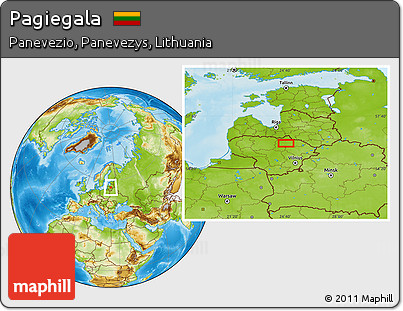 Physical Location Map of Pagiegala