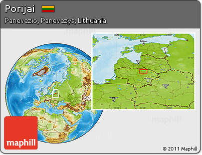 Physical Location Map of Porijai