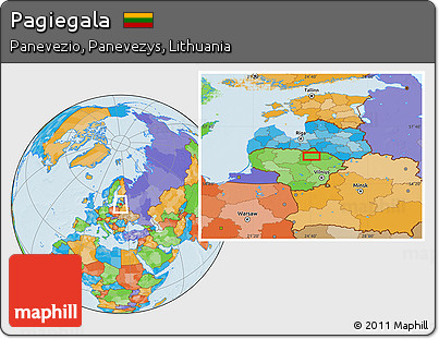 Political Location Map of Pagiegala