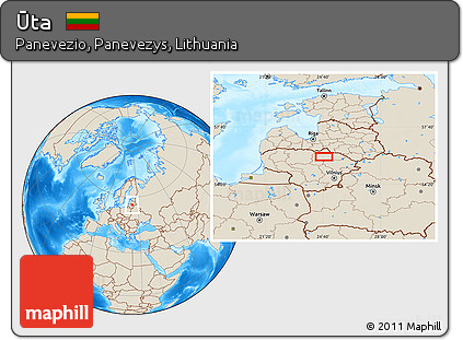 Shaded Relief Location Map of Ūta