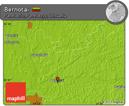 Physical Map of Bernotai