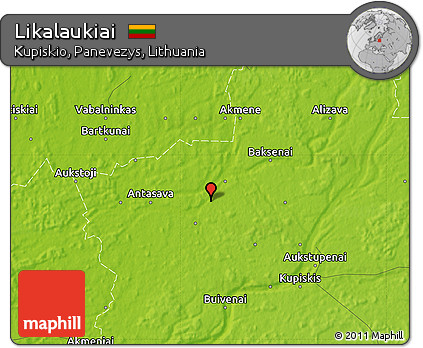 Physical Map of Likalaukiai