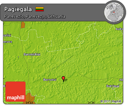 Physical Map of Pagiegala