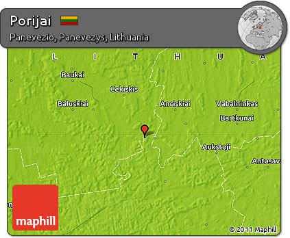 Physical Map of Porijai