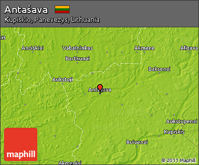 Physical Map of Antašava