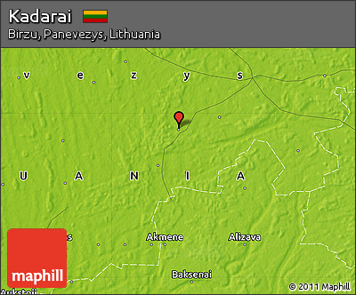 Physical Map of Kadarai