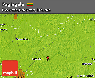 Physical Map of Pagiegala