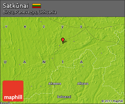 Physical Map of Satkūnai