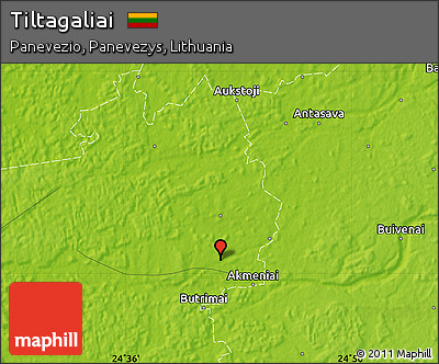Physical Map of Tiltagaliai