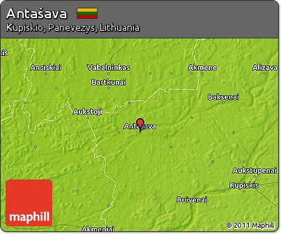 Physical Map of Antašava