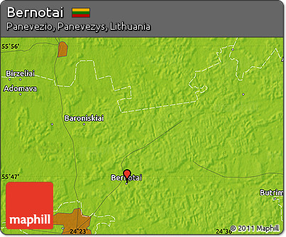 Physical Map of Bernotai