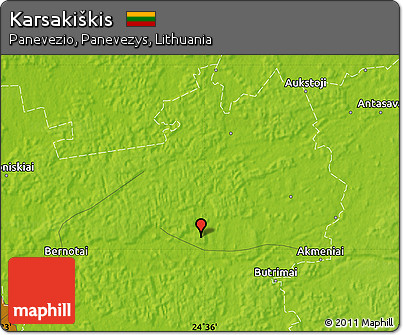 Physical Map of Karsakiškis