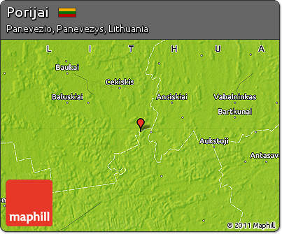 Physical Map of Porijai
