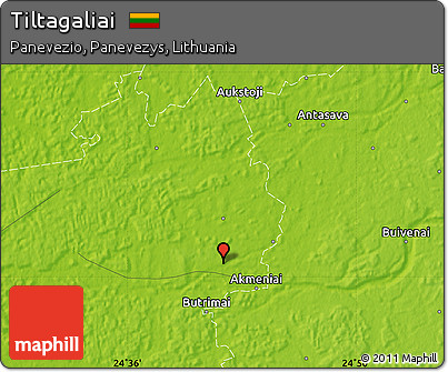Physical Map of Tiltagaliai